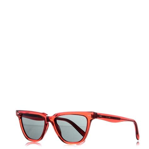 CELINE Cat Eye Sunglasses CL40023I Red .